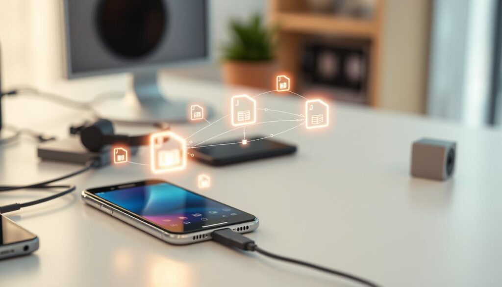 Data Transfer Preparation for Smartphone Switch